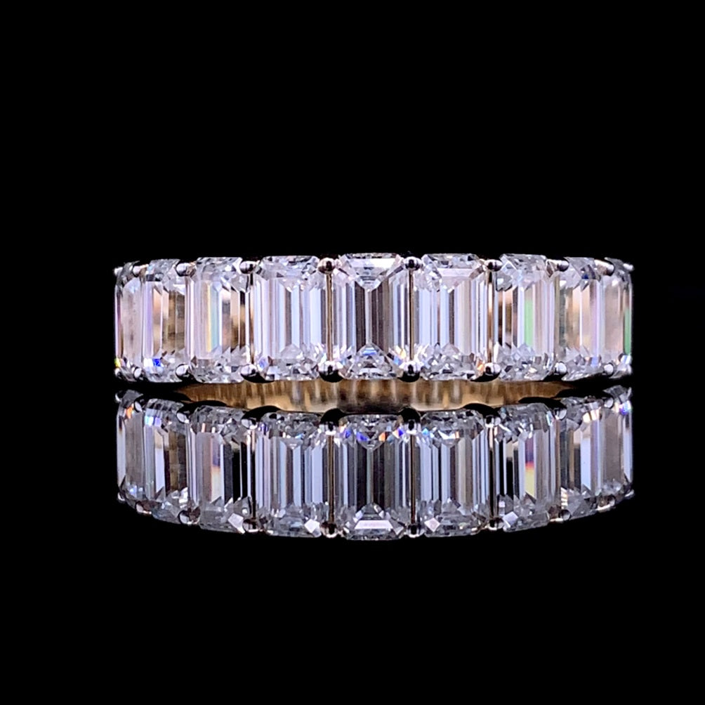 Emerald Cut Moissanite Band – Storm Baker Jewellers