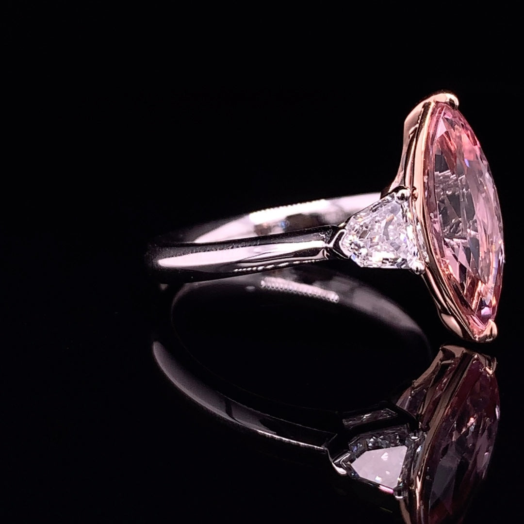 Marquise morganite top