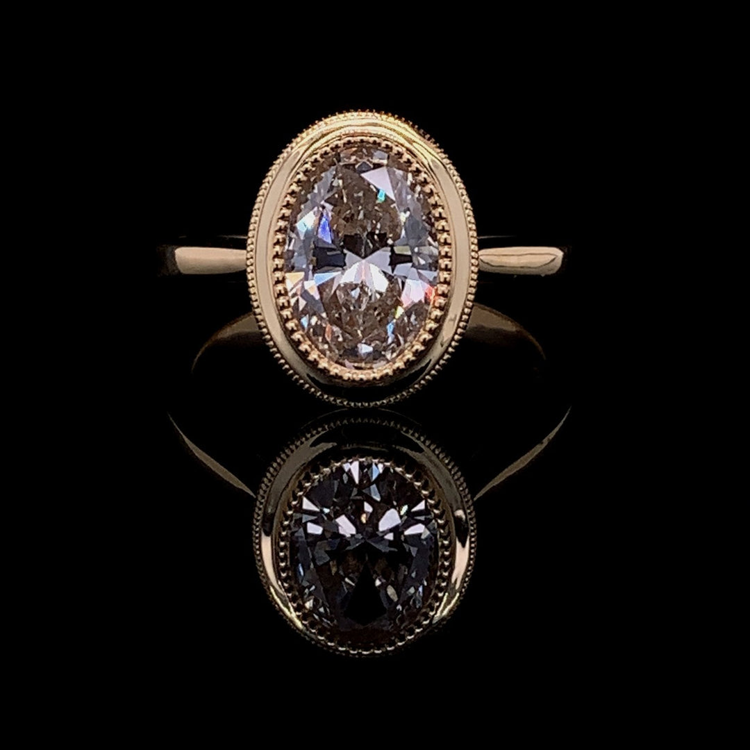 Oval Moissanite Ring