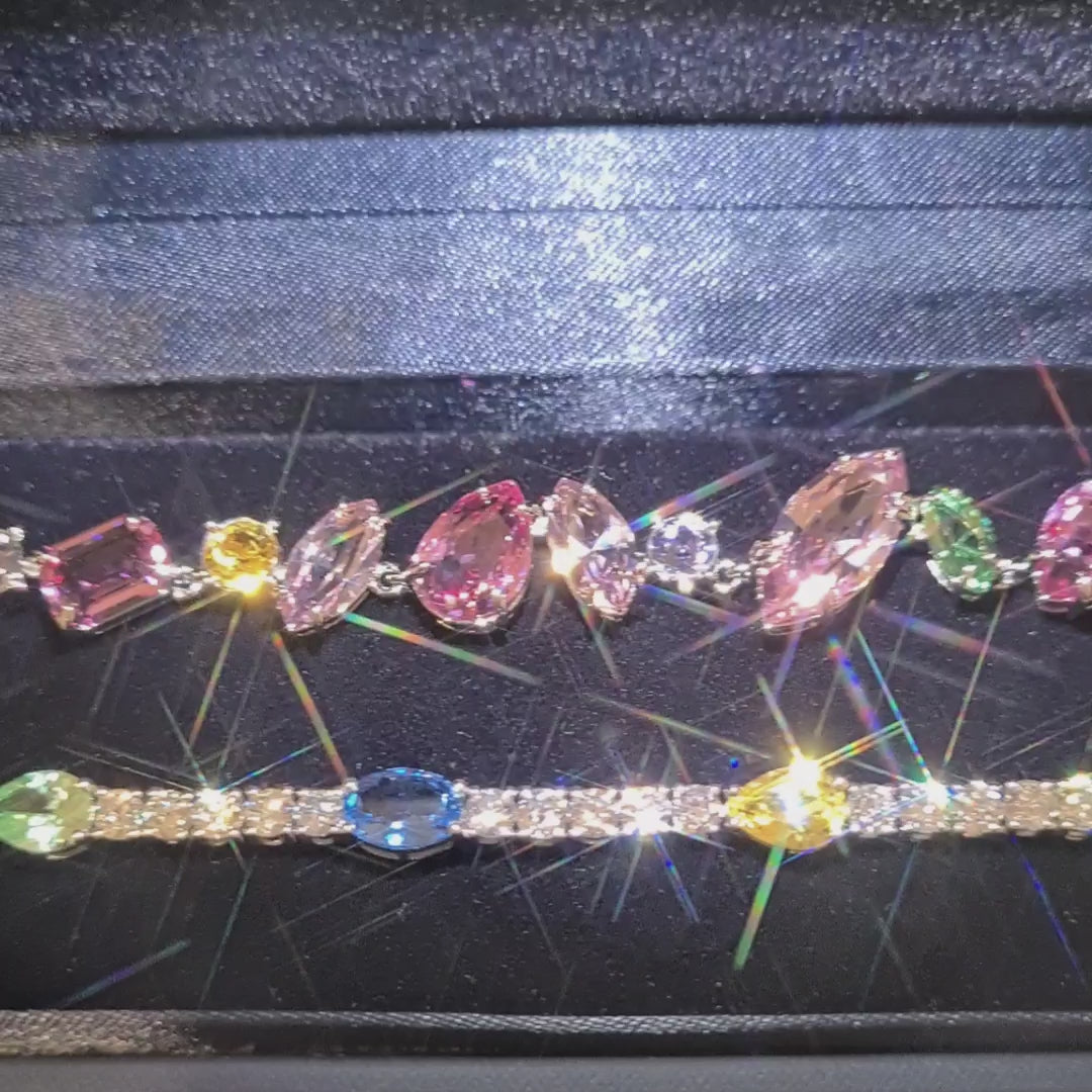 Candy Crush Sapphire & Diamond Tennis Bracelet
