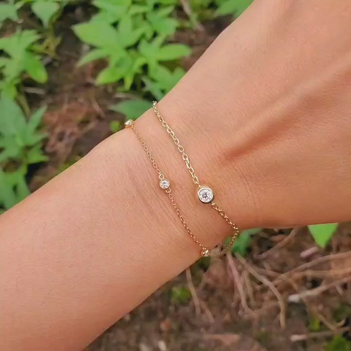 Lab Diamond Station Bracelet Storm Baker Jewellers