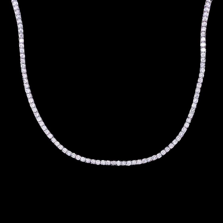 Diamond Tennis Necklace (2.5mm Round Brilliant Cut)