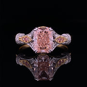 1ct Pink Diamond Radiant Solitaire