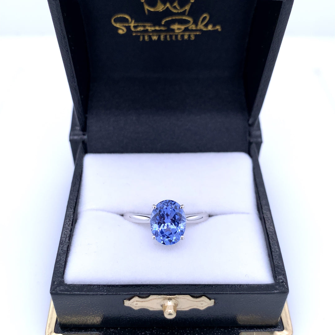 1.5ct Blue Lab Sapphire Solitaire