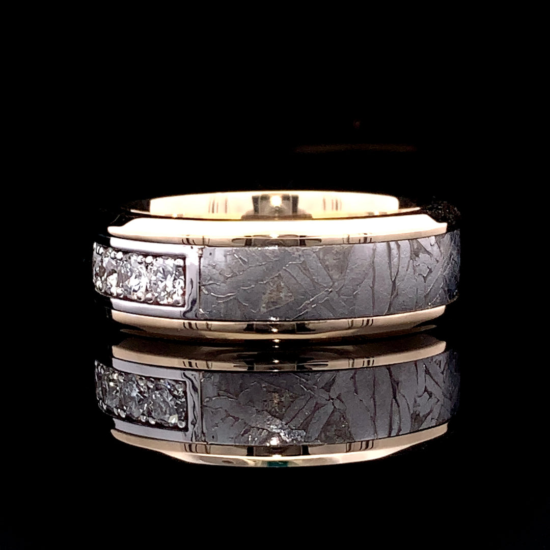 Gibeon Meteorite Wedding Band