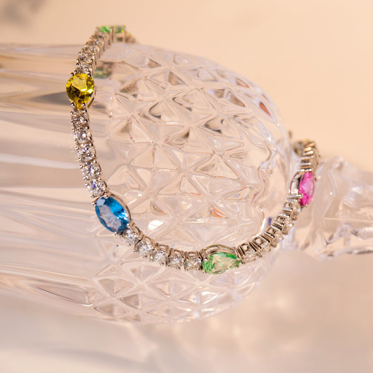 Candy Crush Sapphire & Diamond Tennis Bracelet