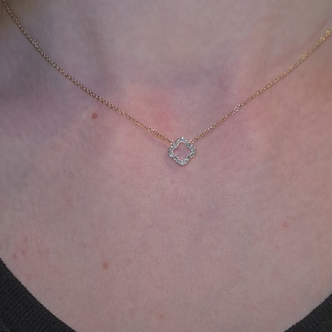 Diamond Clover Pendant