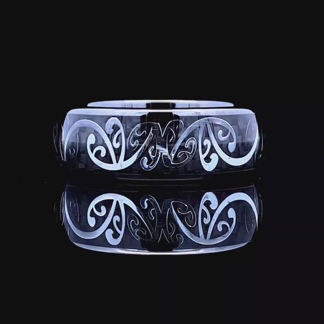 The Midnight Koru Ring