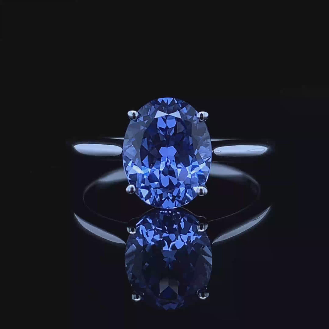 1.5ct Blue Lab Sapphire Solitaire