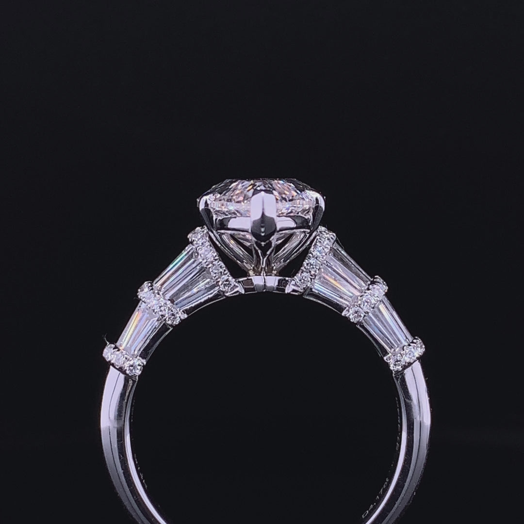 4.17ct Brilliant Pear Diamond Ring