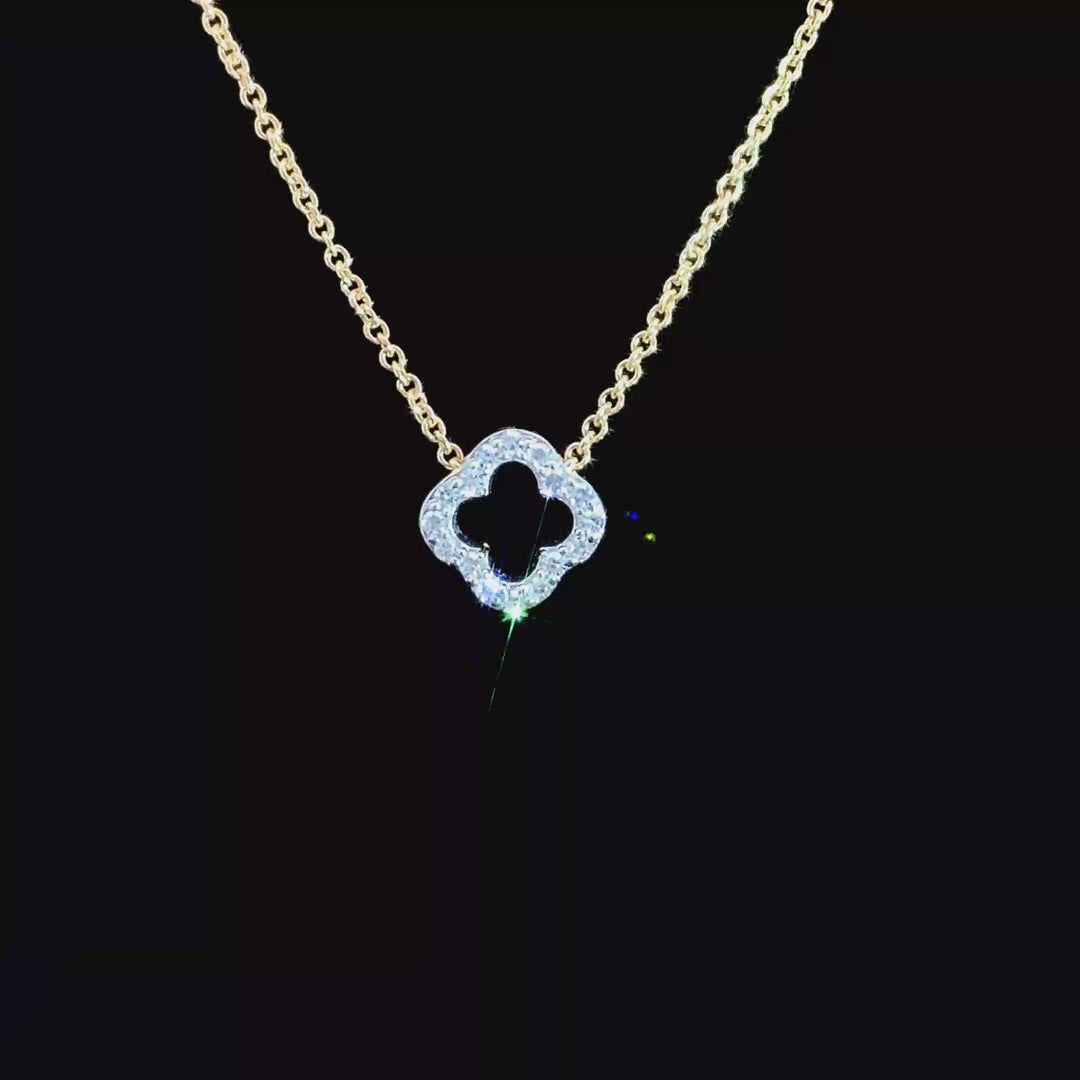 Diamond Clover Pendant