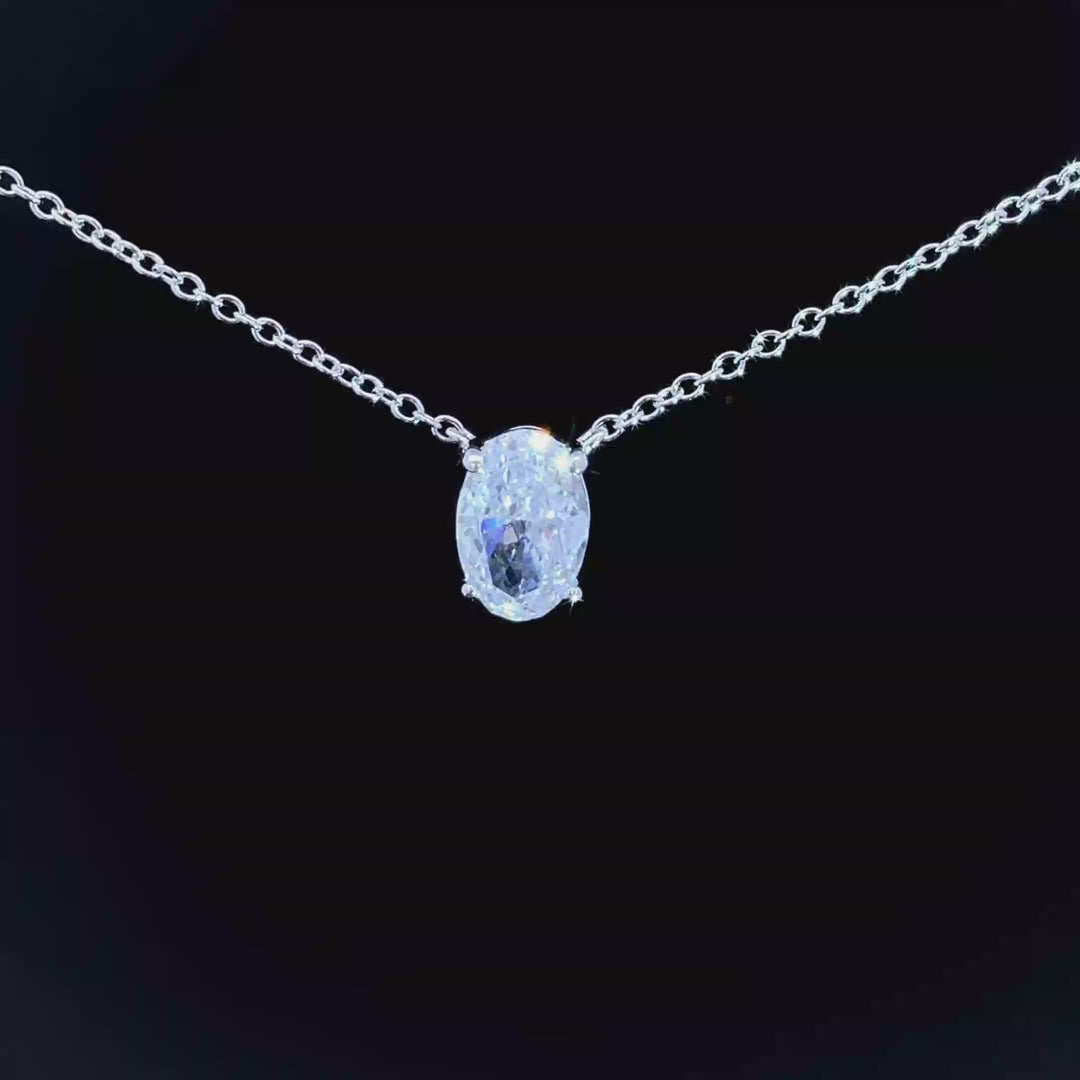 1ct Oval Pendant