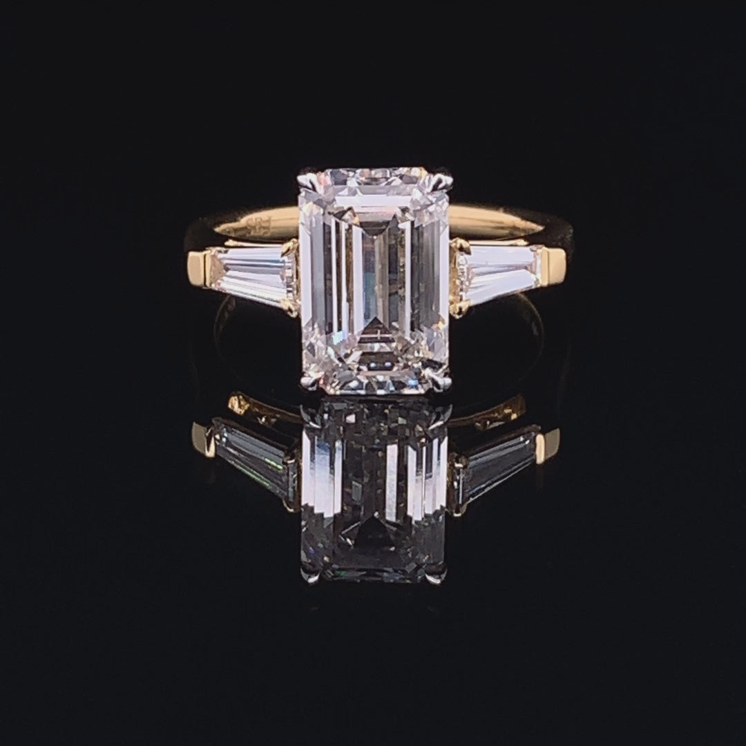 Emerald Cut with Tapered Baguettes