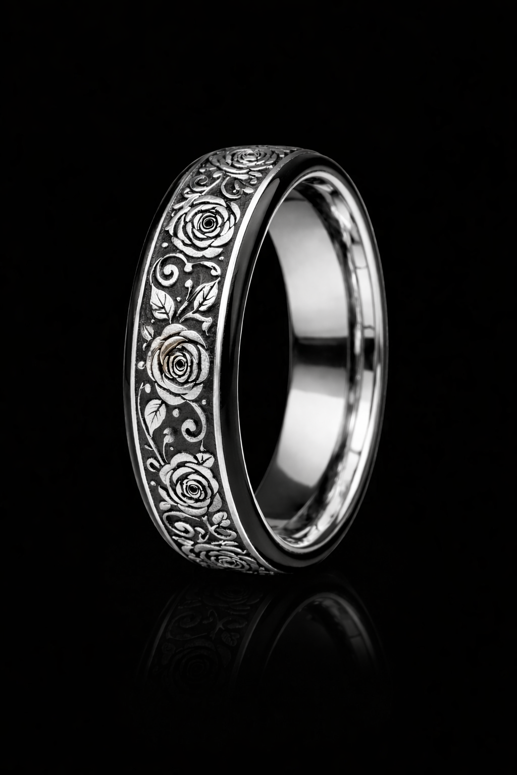 The Midnight White Rose