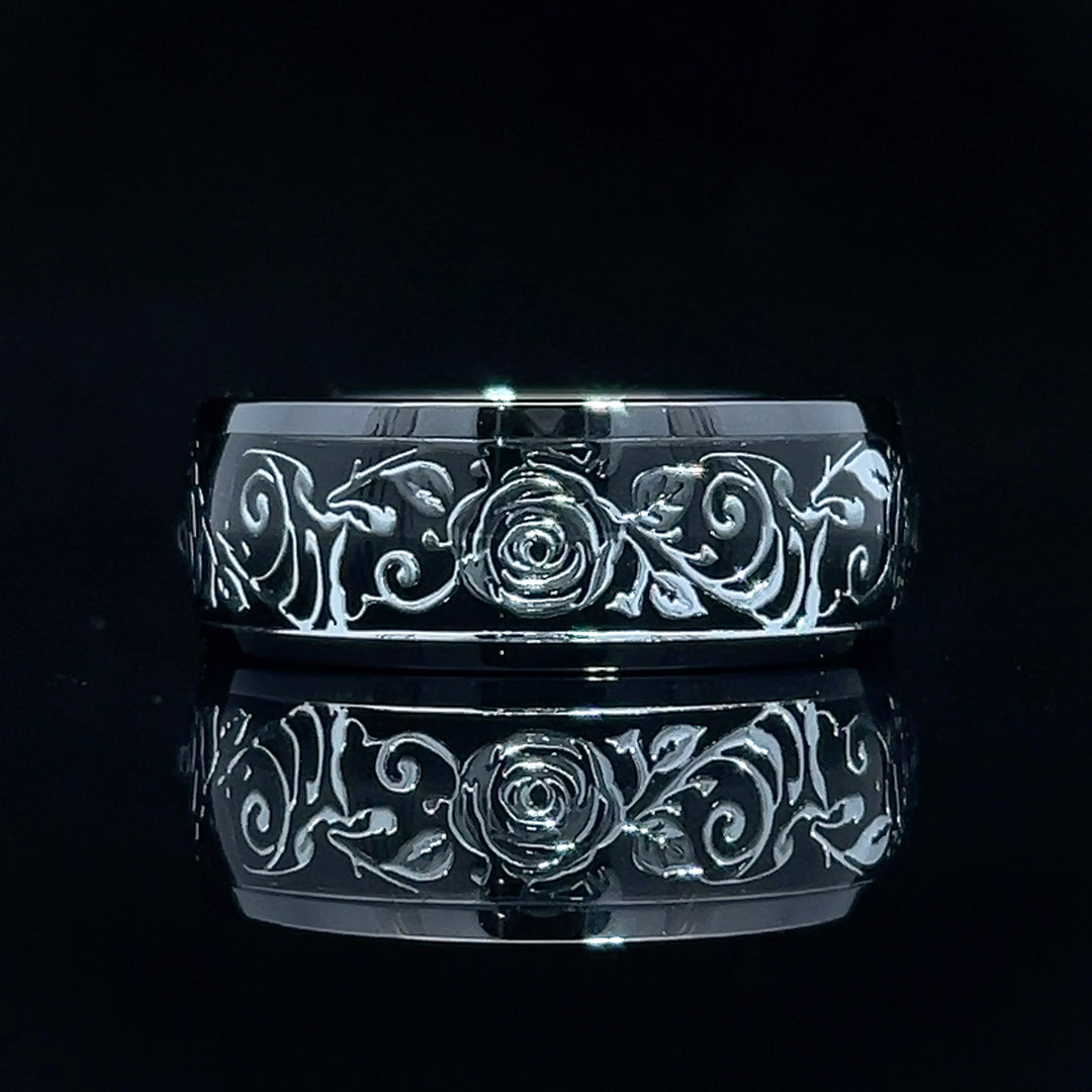 The Midnight White Rose