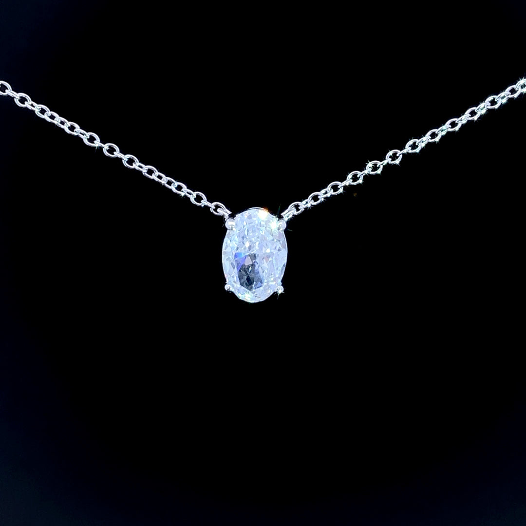 1ct Oval Pendant