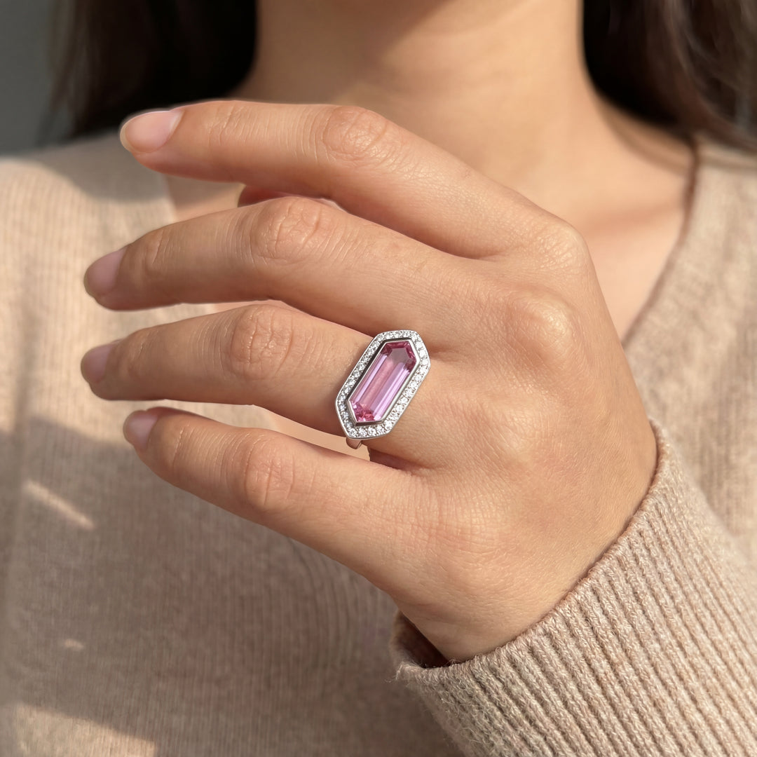 Lab Sapphire & Moissanite