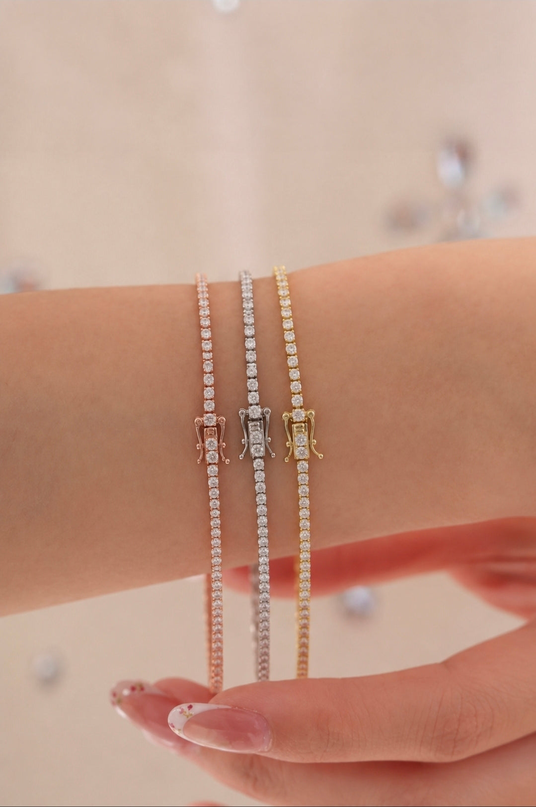 2mm Moissanite Tennis Bracelet