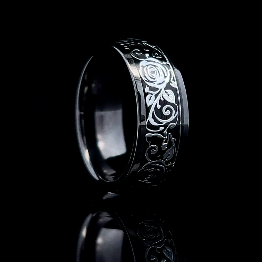 The Midnight White Rose