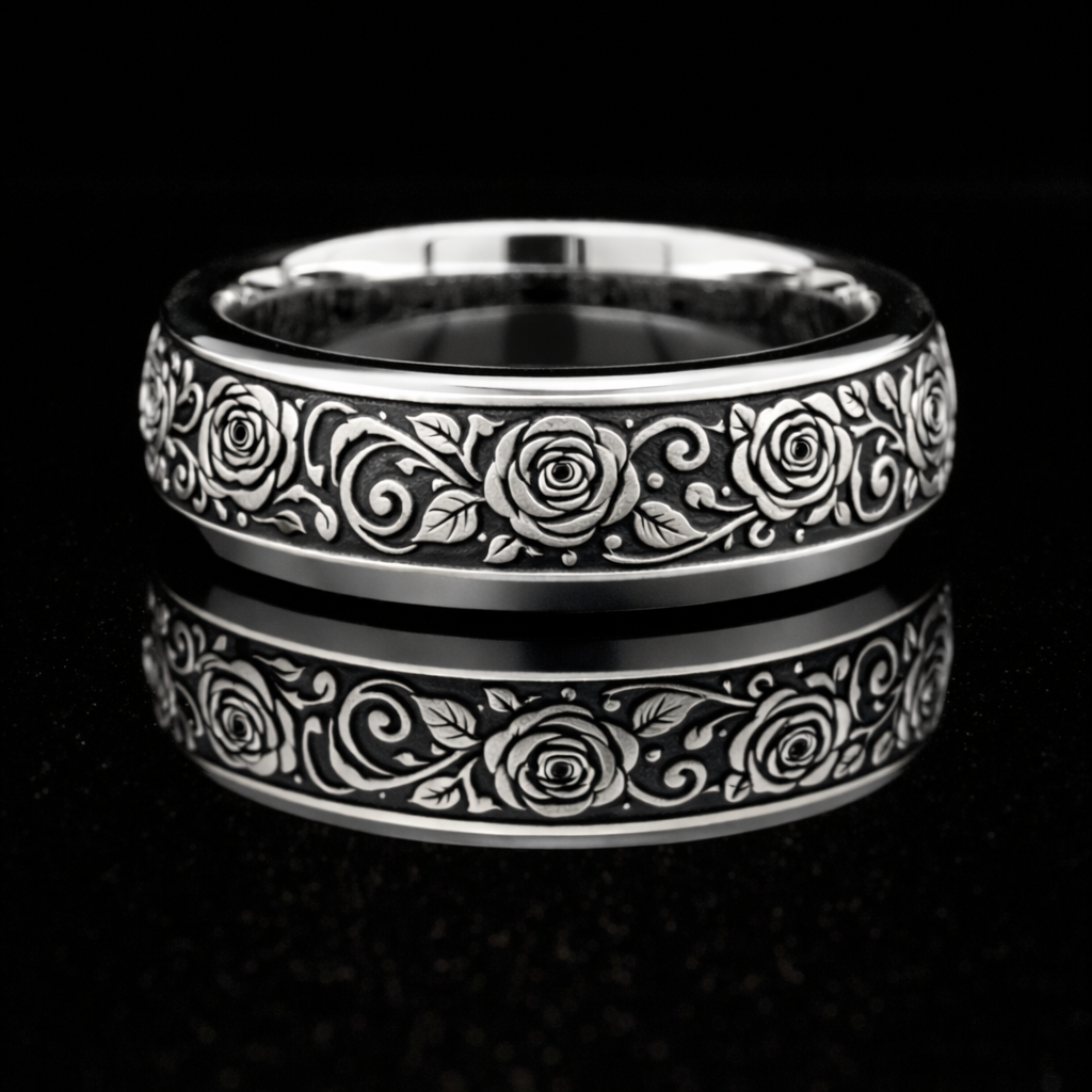 The Midnight White Rose