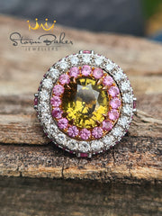 Alexandrite, Sapphire & Diamonds- Custom 00015