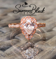 Vintage Rose Gold Sienna Diamond - Custom 0032