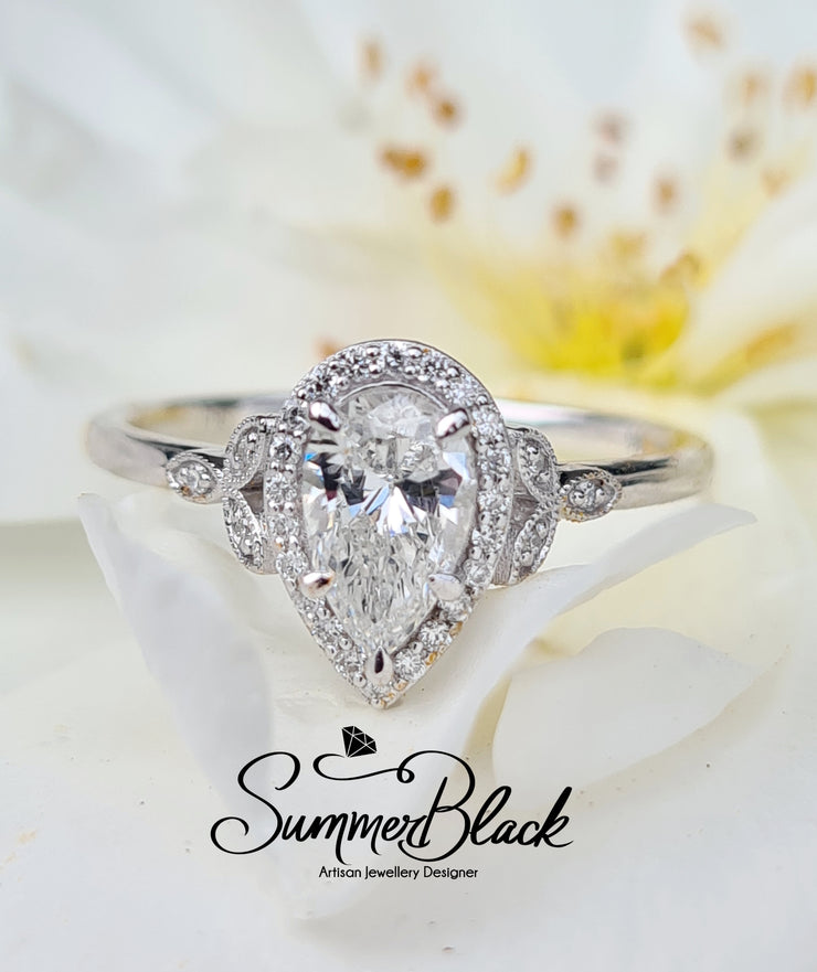 Violet Vintage Ring- Custom 0035