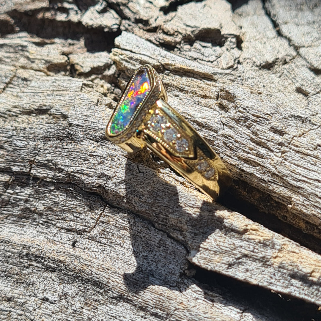 Opal & Diamonds  - Custom 0008