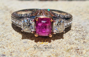 Pink Sapphire & Diamond Trilogy - Custom 0007