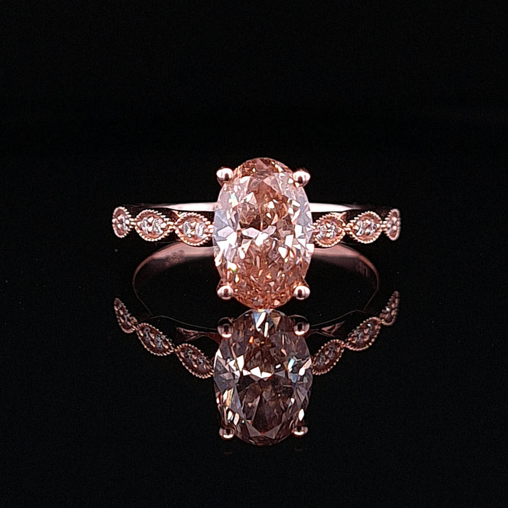 Pink Diamond Vintage Oval - 0208