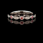 Pink & White Diamond Vintage Band - 0265