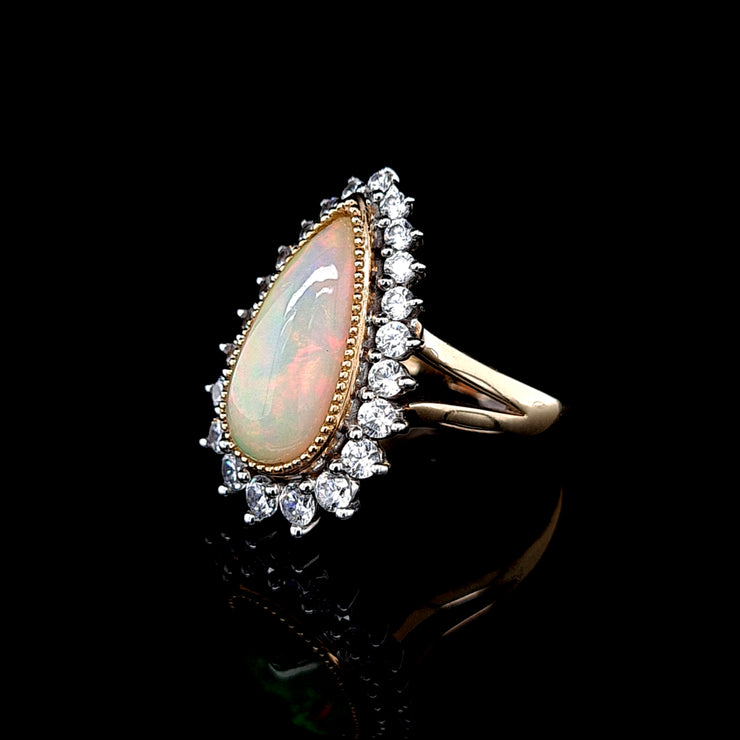 Large Pear Crystal Opal