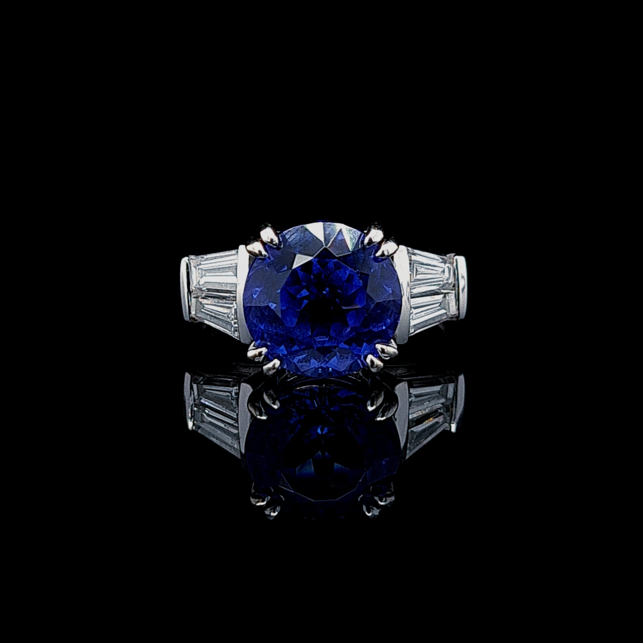 Tanzanite Double Baguette Ring Storm Baker Jewellers