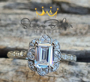 Sienna Diamond Emerald Vintage