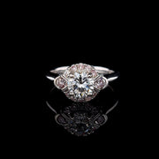 Pink & White Diamond Ring - 0246
