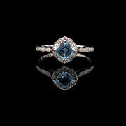 Vintage Cushion Aquamarine - 0249