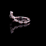 Custom Marquise Vintage Wedding Band - 0250