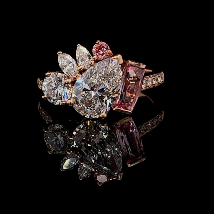 Pear Asymetrical Ring