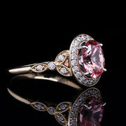 Peach Pink Sapphire Maryanne