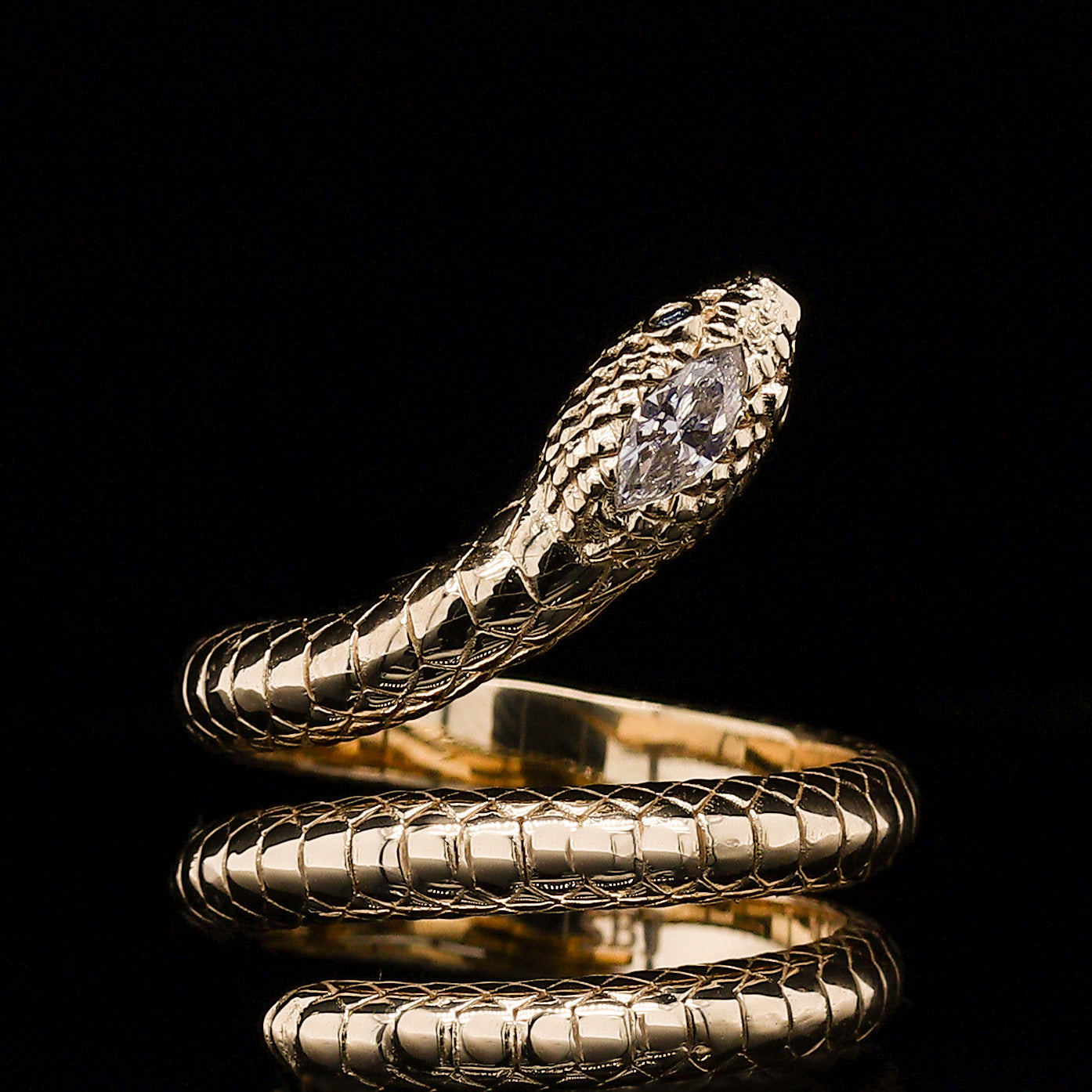 Cobra Snake Ring | Loni Design Group Rings $423.13 | 10k Gold, 14k Gold ,  18k gold , .925 Sterling Silver & Platinum