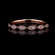 Lab Diamond Vintage Wedding Band