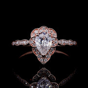 Sienna Pear Moissanite