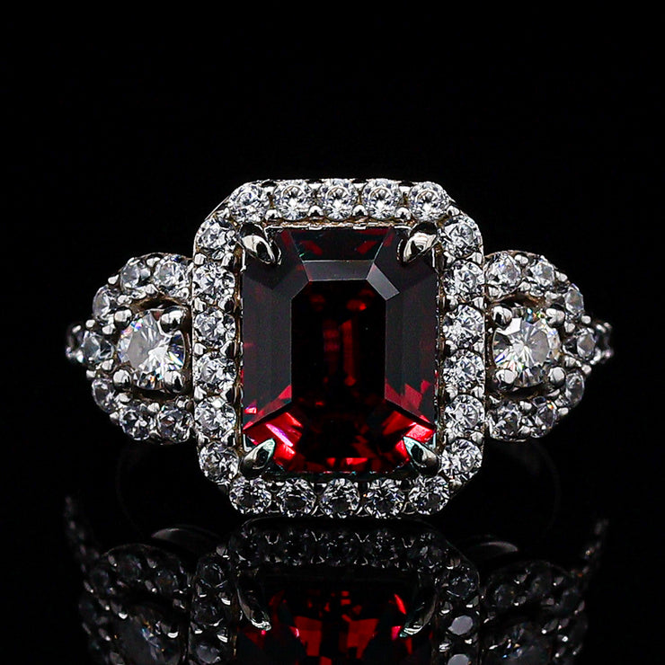 Raj Mahal Garnet Ring - Custom 0080