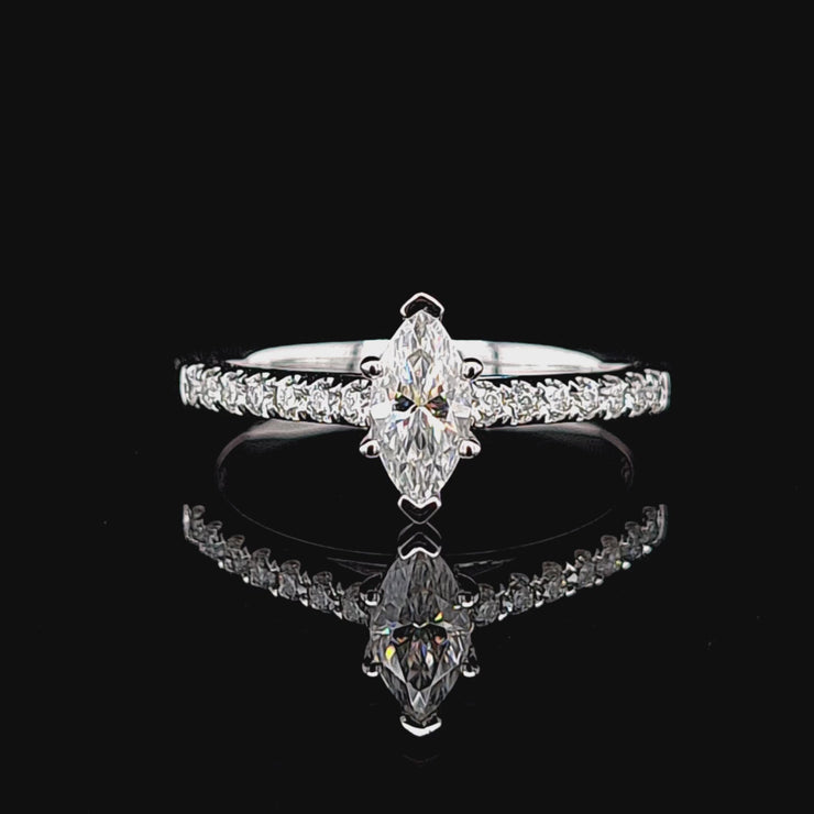 Marquise Solitaire Ring - 0247