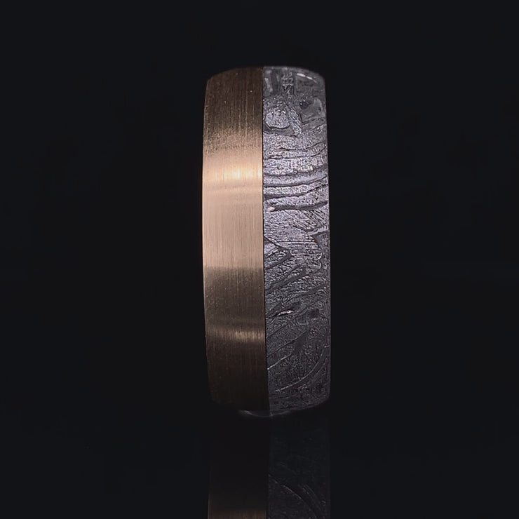 Gibeon Meteorite & Gold Band