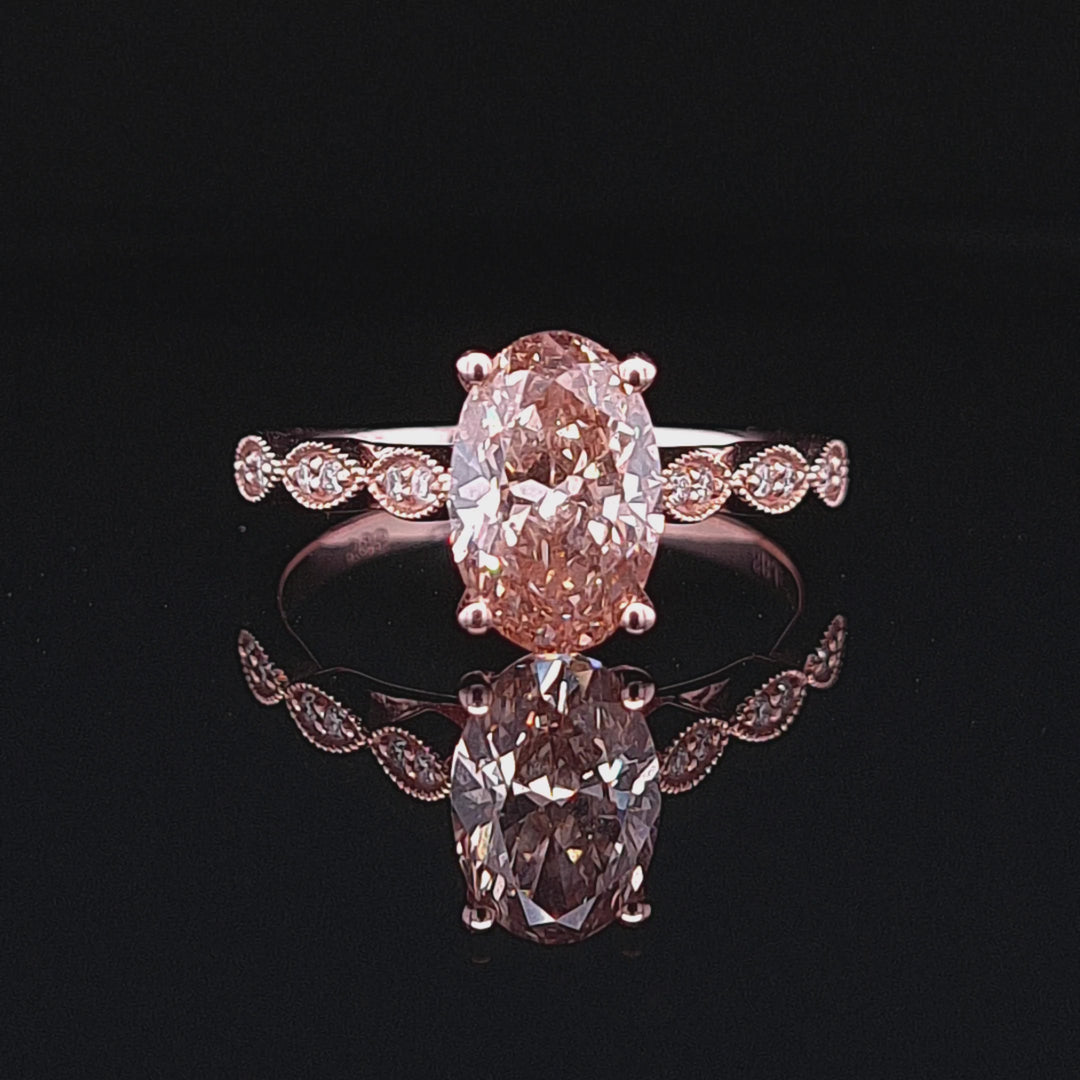 Pink Diamond Vintage Oval - 0208