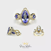 Marquise Blue Tanzanite - Custom 0002