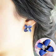 Blue Flower Earrings