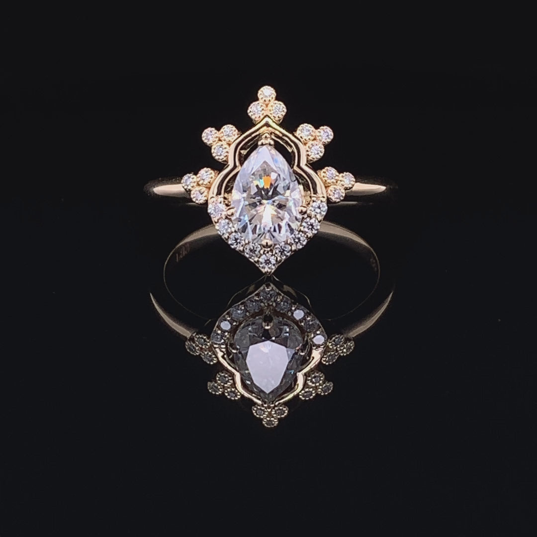 Custom Pear Ring