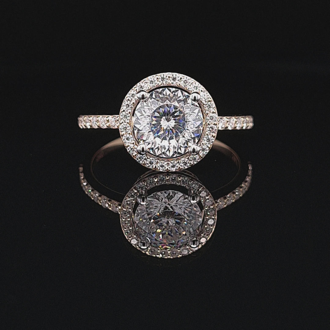 130 Facet Halo Ring - 0260